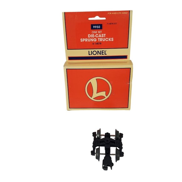 LIONEL METAL SPRUNG TRUCKS train fasttrack wheels couplers car axles 6-14078 - Picture 1 of 4